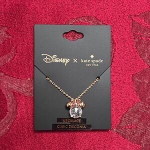 Kate Spade X Disney NWT Minnie Mouse Pendant Necklace with Dust bag